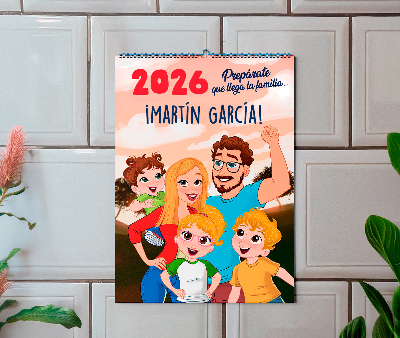 Calendario personalizado familiar 2026