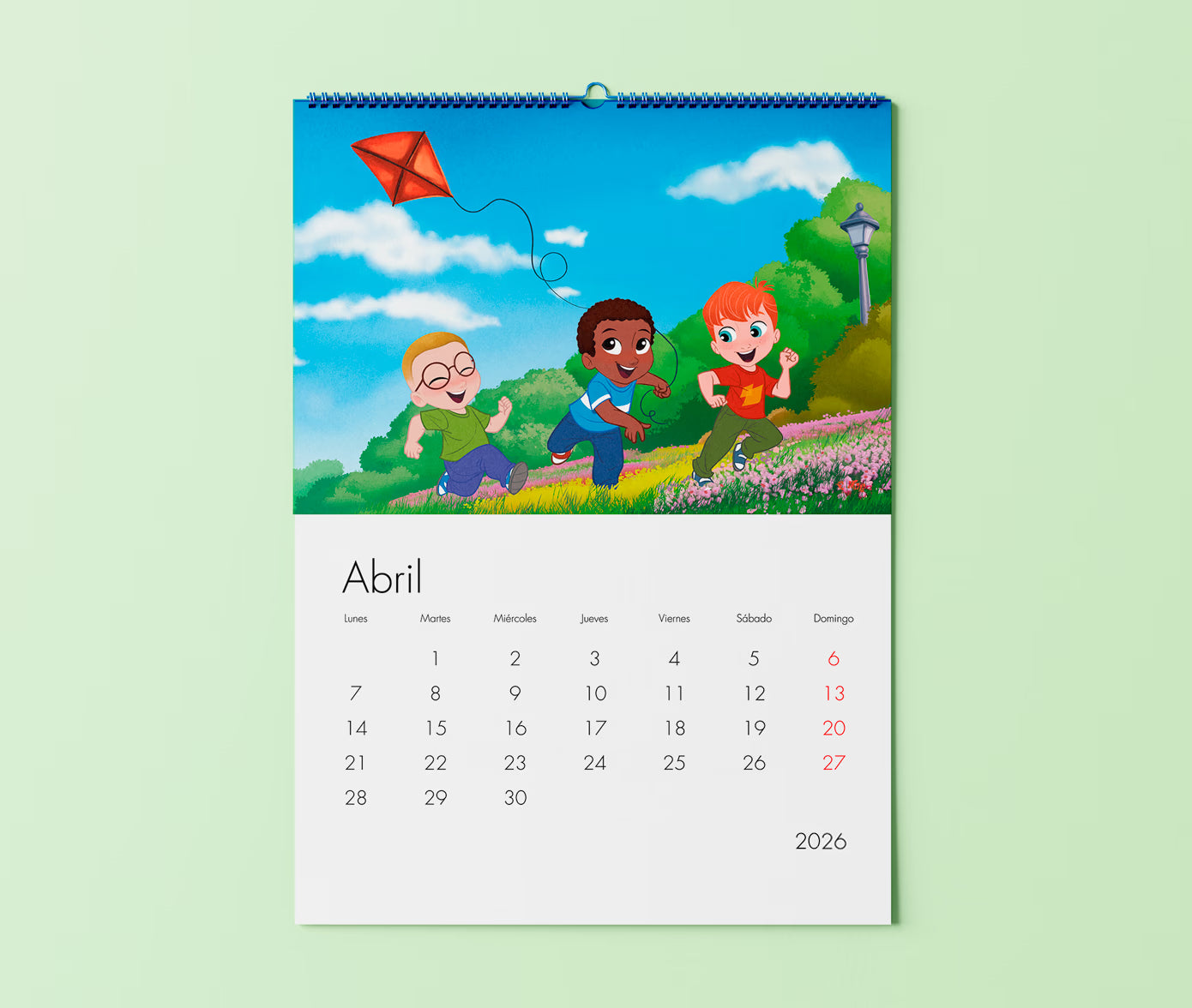 Calendario personalizado familiar 2026