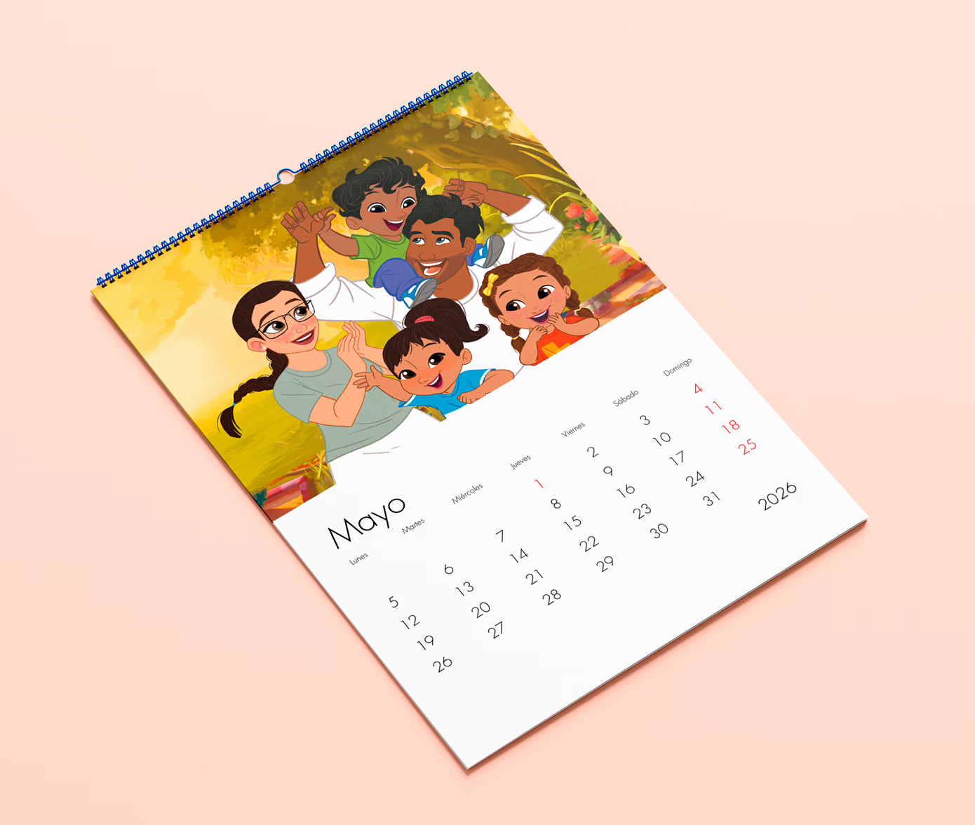 Calendario personalizado familiar 2026